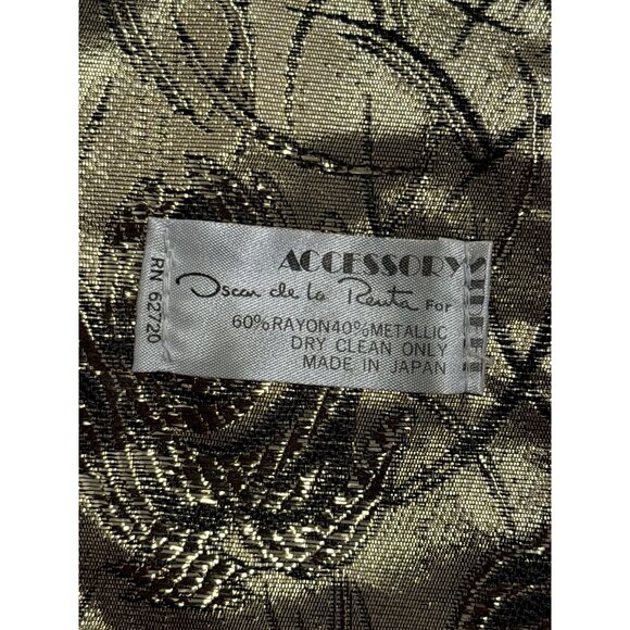 Oscar De La Renta Metallic  Fringe Scarf - Picture 4 of 7